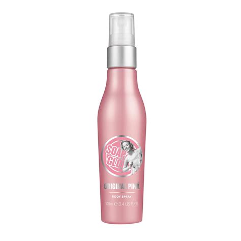 soap and glory body spray.